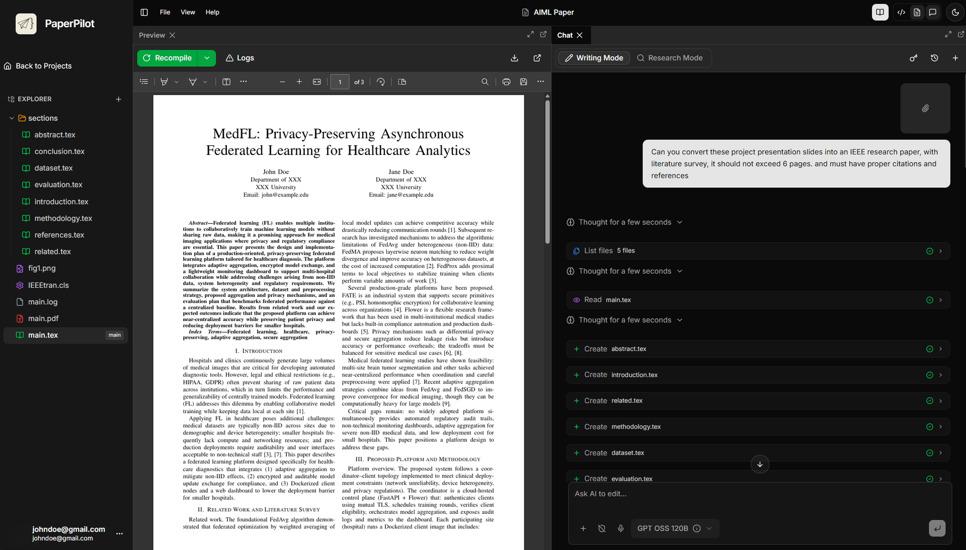 PaperPilot AI Features